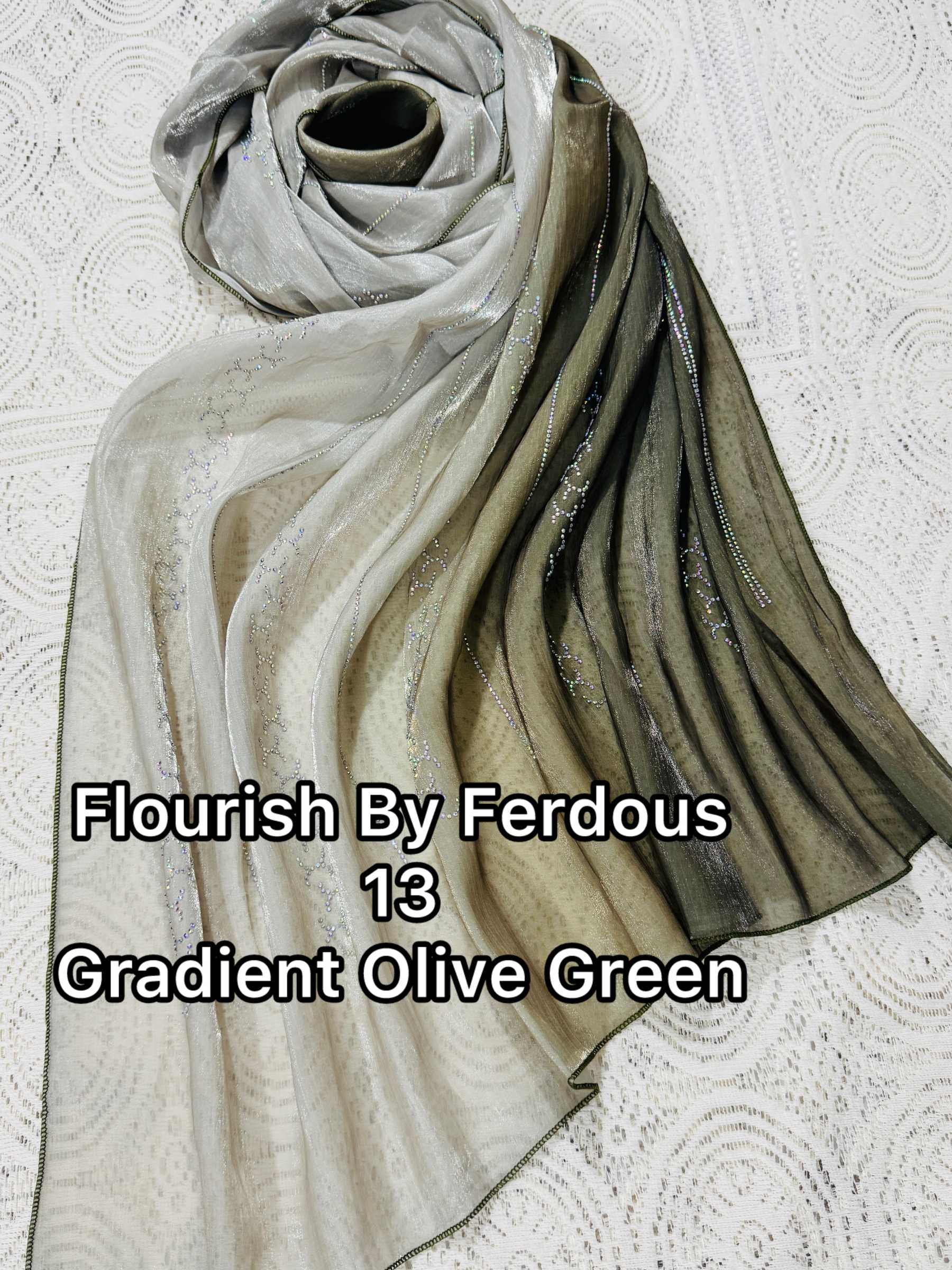 Imported VIP Jimmy Choo Shaded Party Hijab