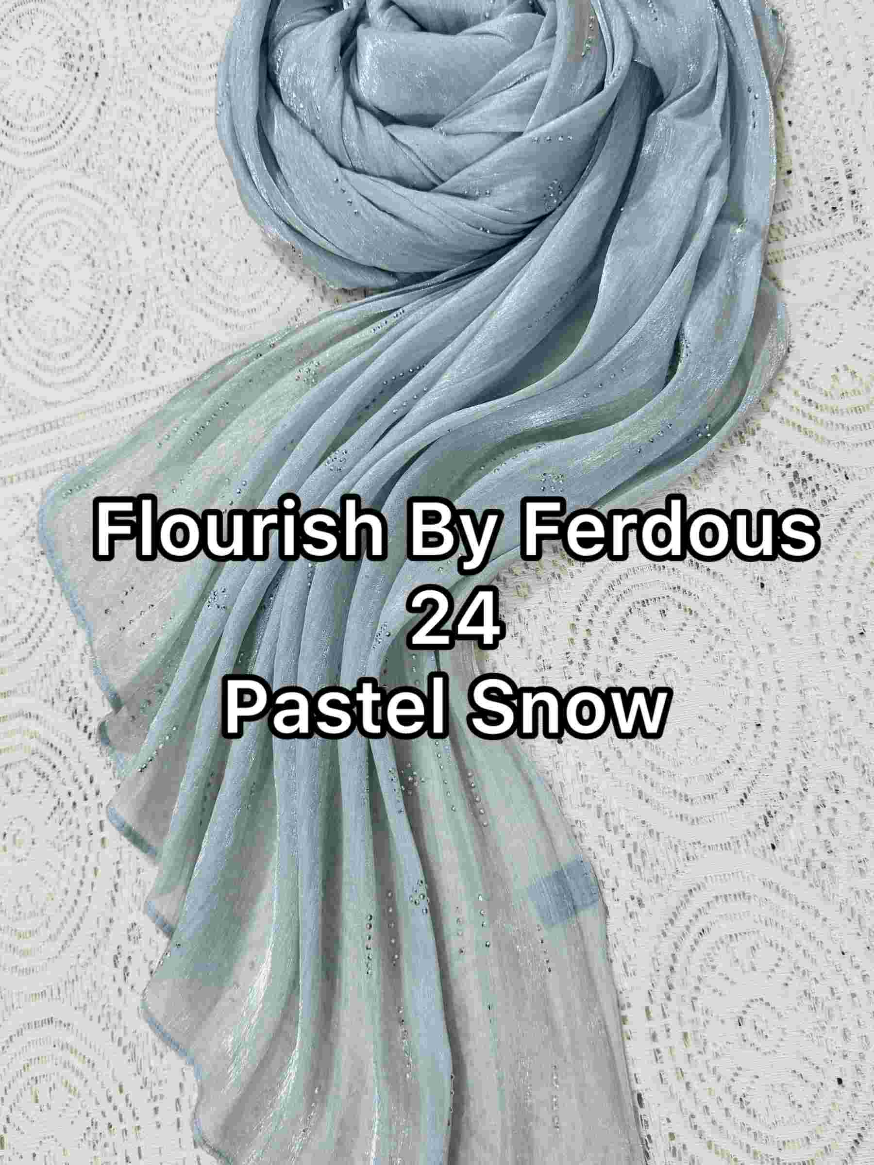 Imported Jimmy Choo Silver Stone Party Hijab