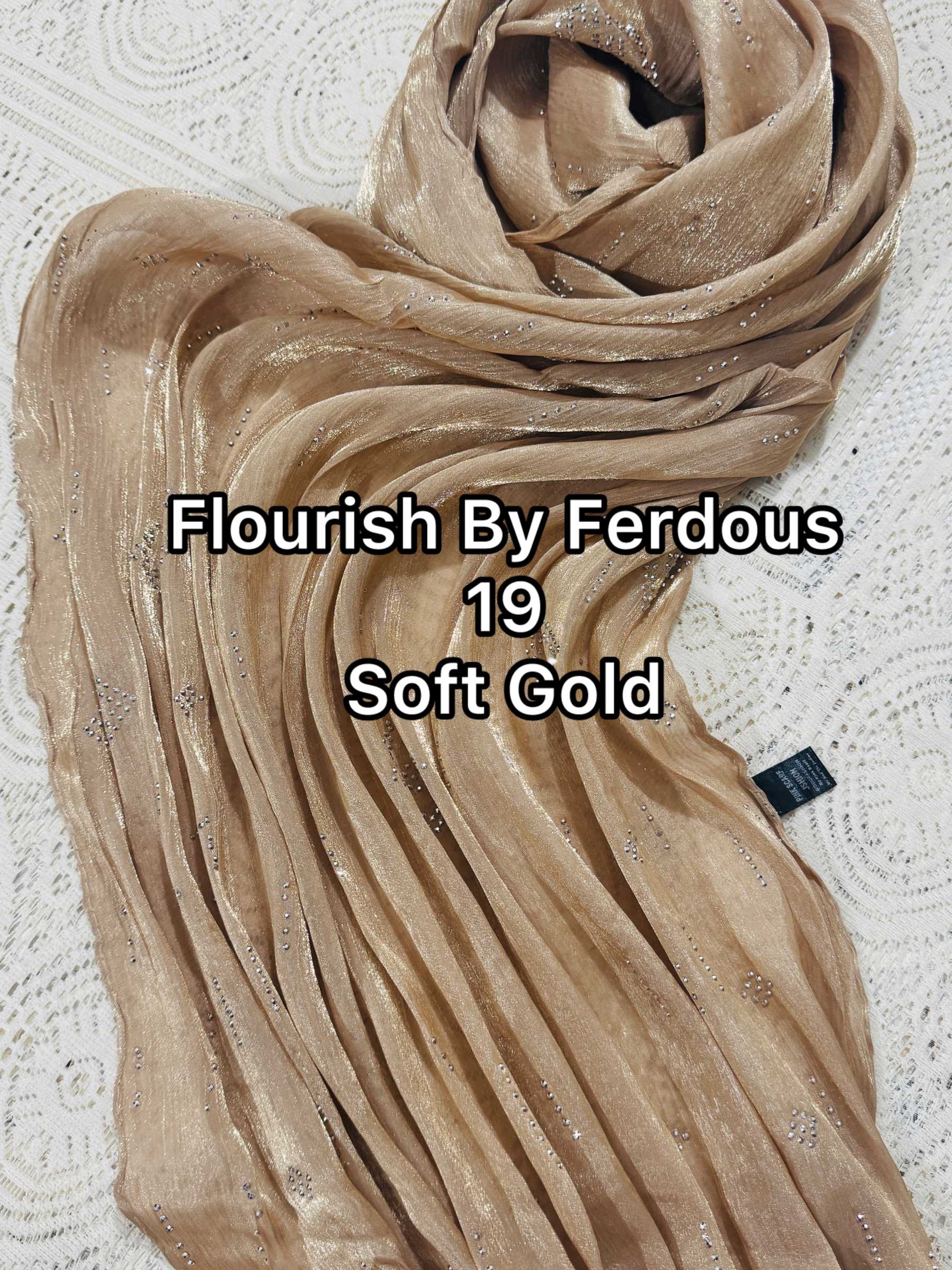 Imported Jimmy Choo Silver Stone Party Hijab